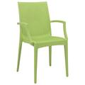 Kd Americana 35 x 16 in. Weave Mace Indoor & Outdoor Chair with Arms, Green KD2609689